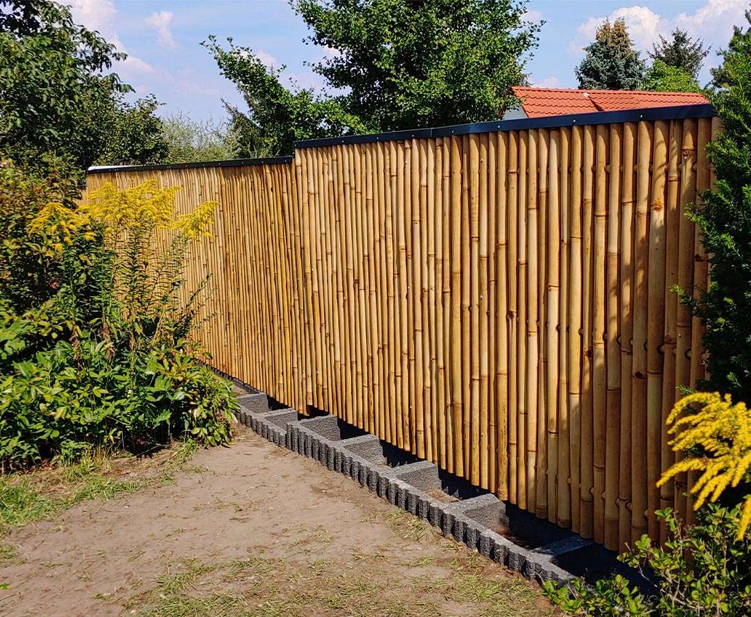 Produktbild von Bambusstange 6-8 Cm, Gelbbraun, Ca. 400 Cm Länge 6×6 Cm – Bamboo Concepts