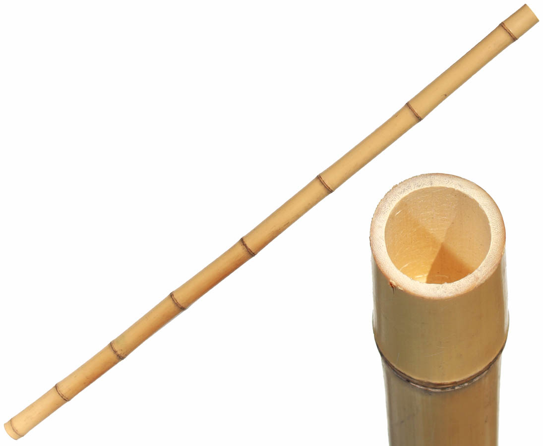 gebleicht 2,8-3,5cm Länge 200cm Bambusrohr gelb Moso Bambus Durch 