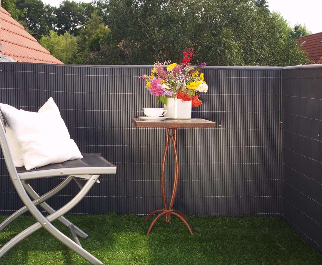 AEREY Balkon Sichtschutz 145x350 Cm – Sichtschutz Mit Ösen Für Mehr Privatsphäre