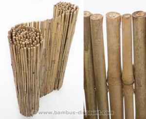 Sichtschutzmatte aus Bambus von bambus-disocunt.com