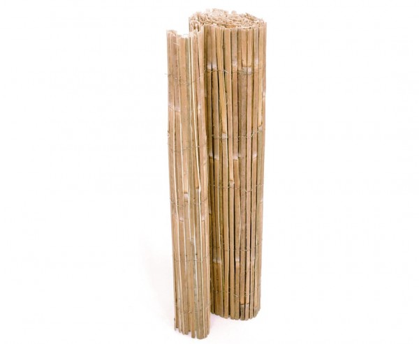 Bambusmatte Rio Eco 1,8x5 M – Luftiger Sichtschutz, Natur, Mit Verzinktem Draht