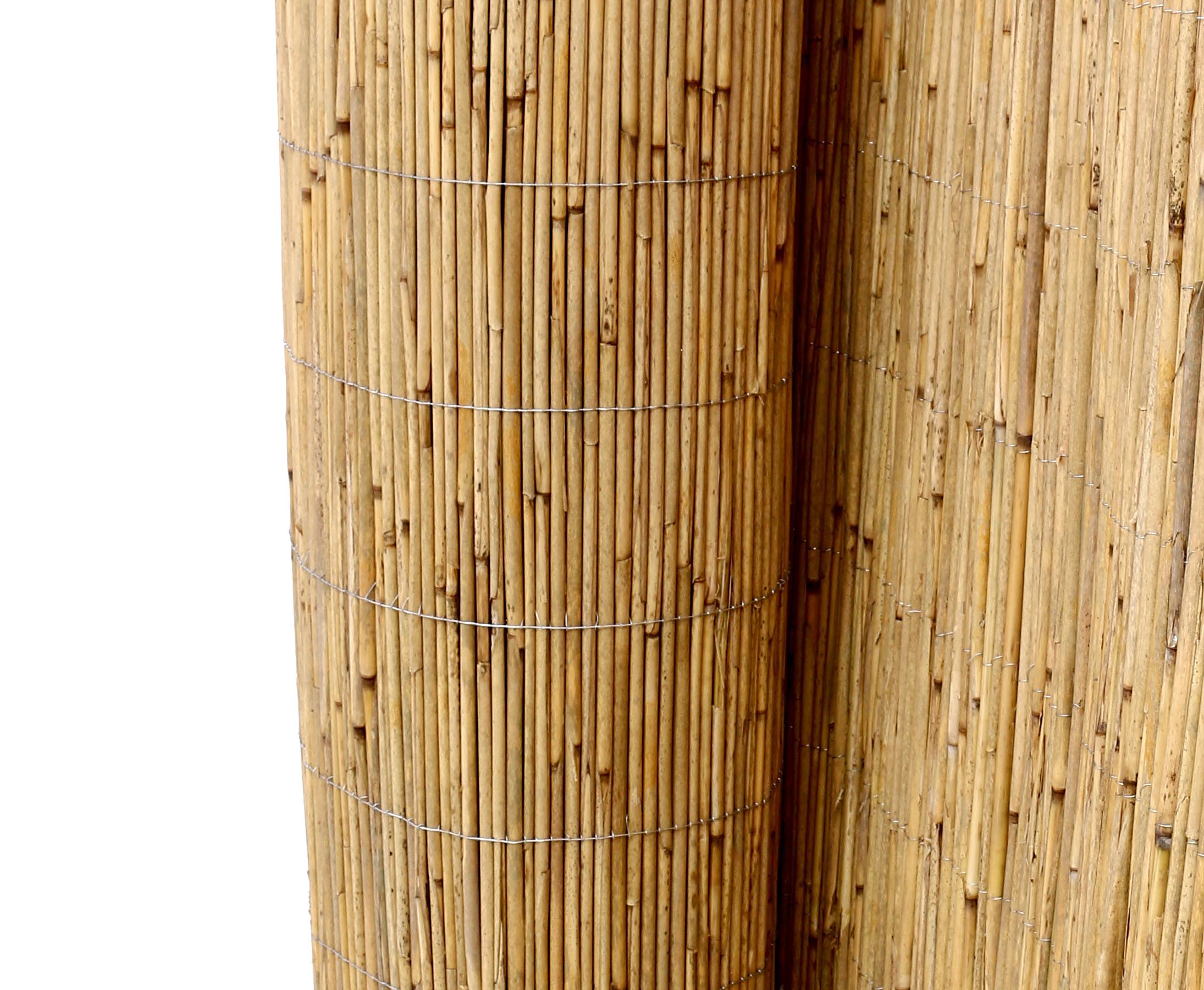 120 x 600cm bambus-discount.com Schilfrohrmatte Premium Sichtschutzmatten Schilfmatten 
