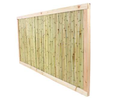 Bambusmatte Bali – Stabiler Sichtschutz 80 X 300 Cm, Aus Tonkin-Bambus, Mit Draht Durchbohrt, Für Balkon & Garten