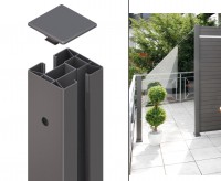 Einschlaganker Aus Feuerverzinktem Stahl (105 Cm) – Für WPC-Sichtschutzpfosten, Robust & Witterungsbeständig