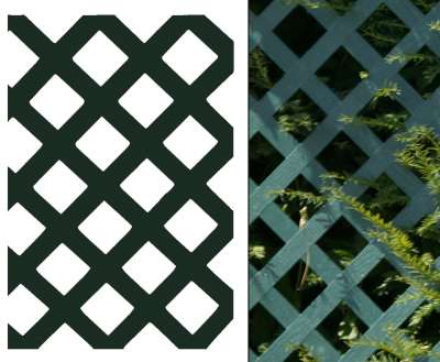 Videx Sichtschutzwand Aus Kunststoff – Coventry-Diamant Design, 125 X 185 Cm, Weiß, Witterungsbeständig