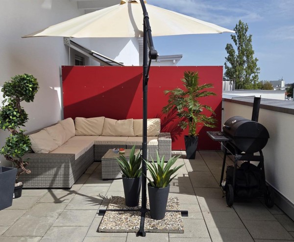 Garten Lounge "Rattan Dream" 6teilig aus Polyrattan in grau mit beige farbigen Kissen Set als B-Ware