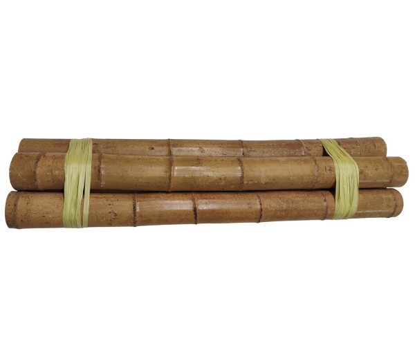Karamellfarbenes Bambusrohr 100cm Durch. 8 bis 9cm karbonisiert
