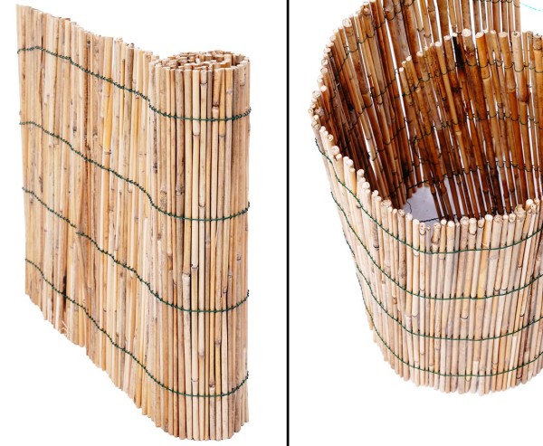 Bastelmatte wie Bambus aus geschältem Schilf "Deluxe" mit 40x100cm