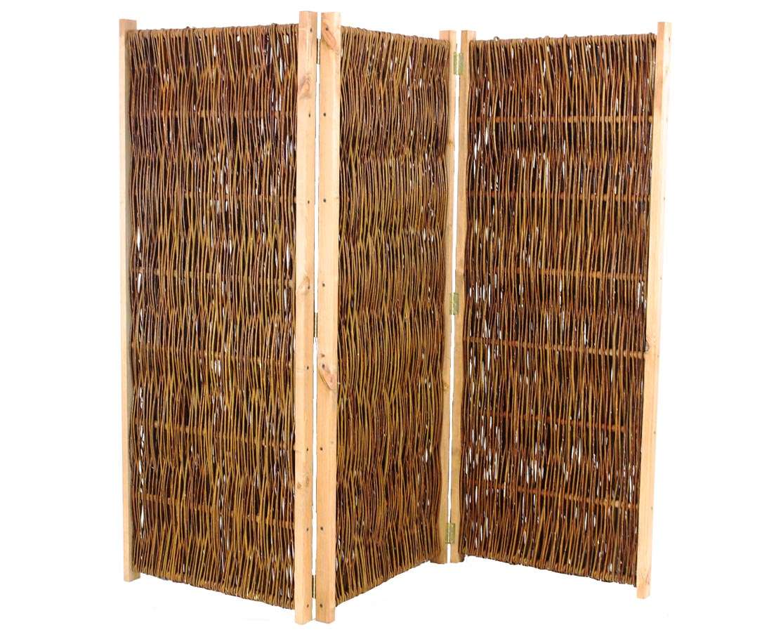 Raumteiler 4-tlg Von Tectake – Weißer Paravent Als Sichtschutz, 180 Cm Hoch